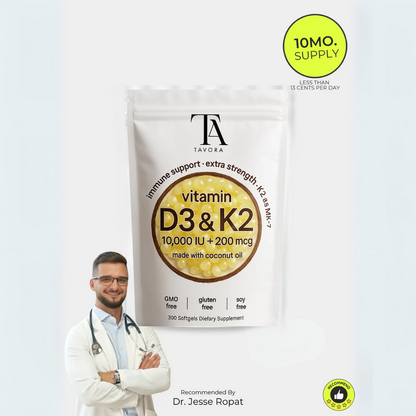 Tavora Vitamin D3 & K2 with Coconut Oil
