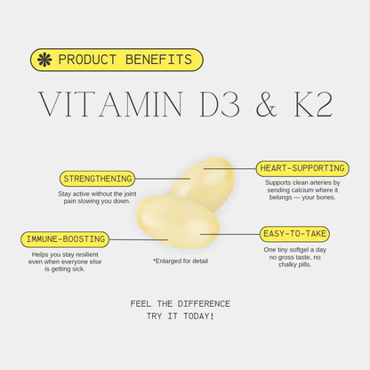 Tavora Vitamin D3 & K2 with Coconut Oil